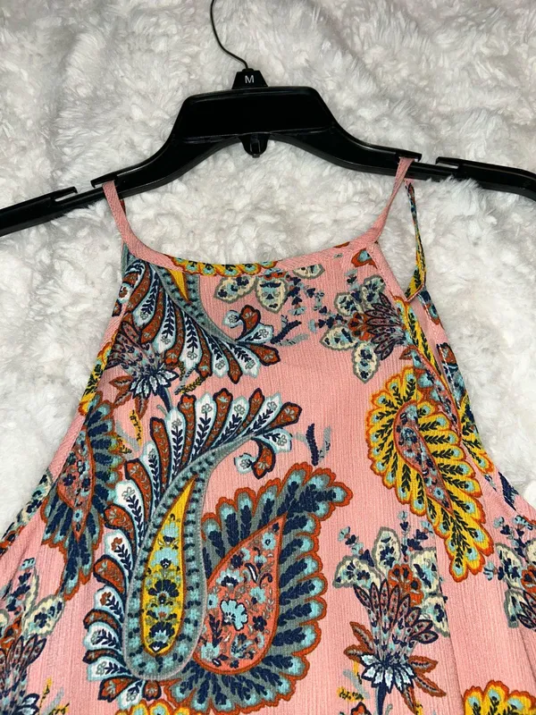 As You Wish Paisley Print Colorful Short Dress - Image 8