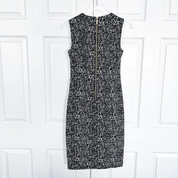 Calvin Klein Snow Leopard Sheath Dress - Image 5