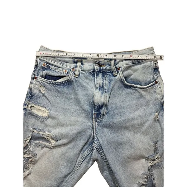 Zara The Truth Slim‎ ripped distressed mid-rise jeans sz 8 - Image 3