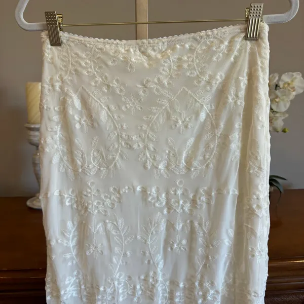 Altar’d State Embroidered Mesh Lace Maxi Skirt NWT Small - Image 7
