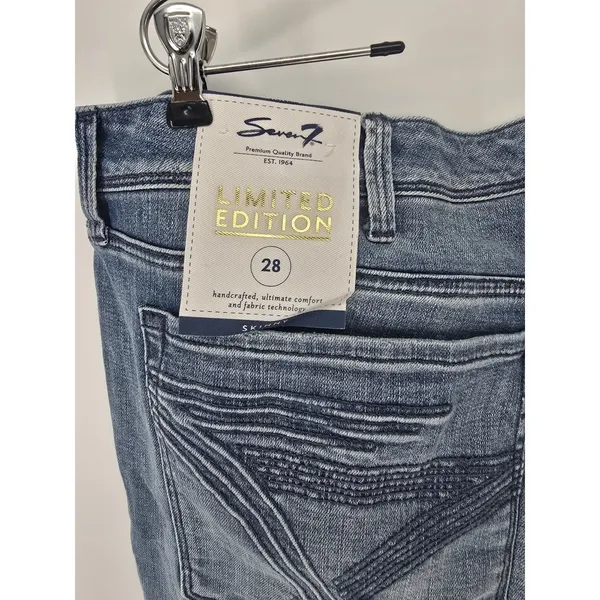 Seven7 Jeans Womens 26 Skinny Blue Skies Limited Edition Blue NEW‎ - Image 5