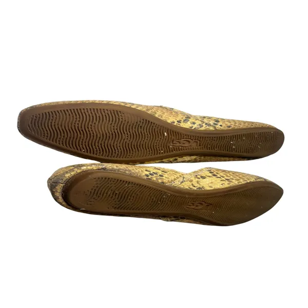 7 Ballet Flats UGG Lena Exotic Natural Snake Skin Print Leather - Image 5