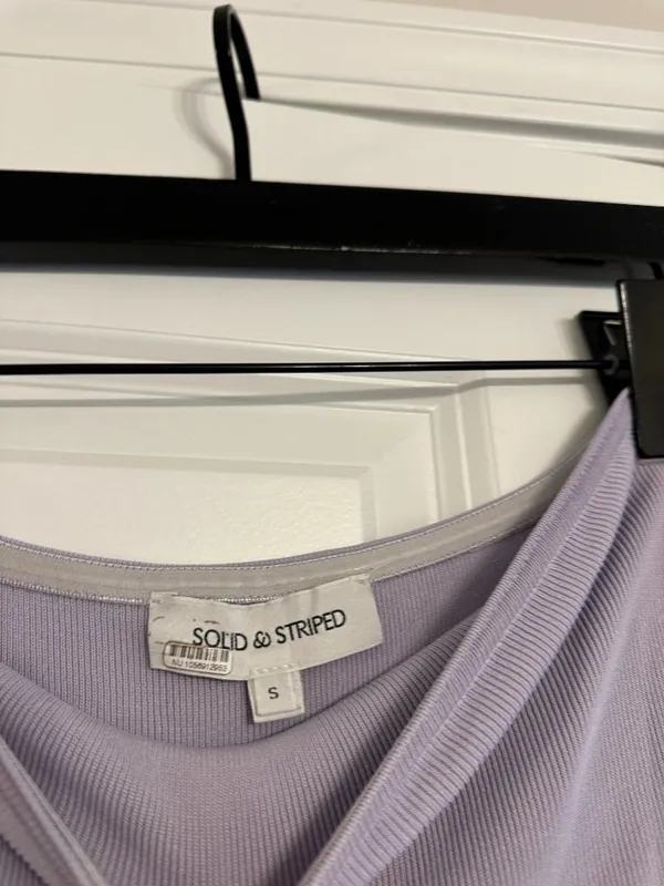 SOLID & STRIPED The Strapless Soglio Dress in Lilac Pastel Size Small - Image 6