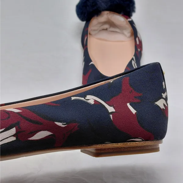 Kate Spade Womens Flats Size 8.5 Navy Quiet Luxury Whimsigoth Dark Romantic - Image 7
