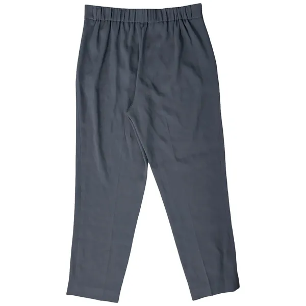 Babaton Navy Blue Cohen Pleated Crepe Tapered Leg Pants Elastic Waist size 4 - Image 6
