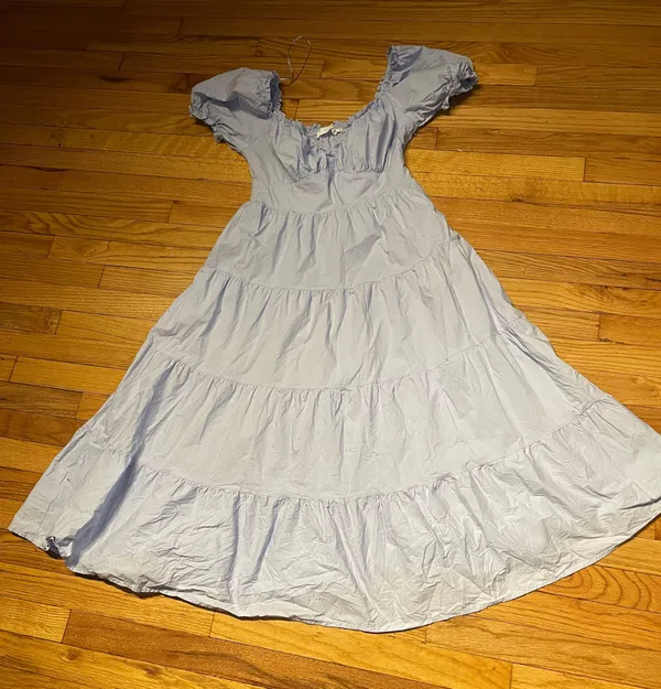 NWOT ASTR the Label Sweetheart Neck Tiered Ruffle flattering Coquette Pastel Colorful Pleated - Image 8