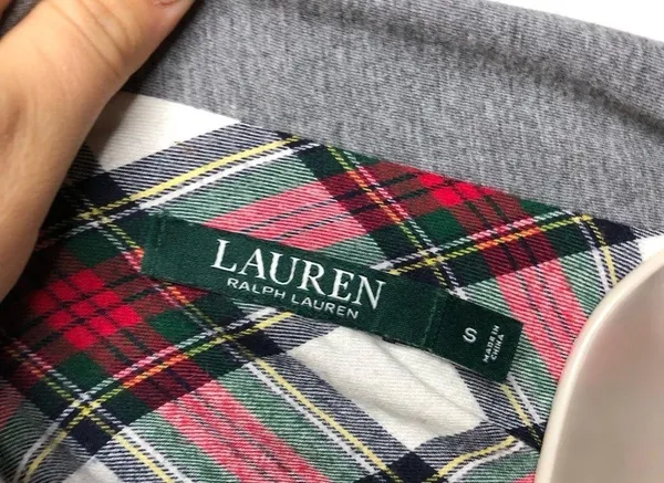 Lauren Ralph Lauren grey button down pj top S A2 - Image 5