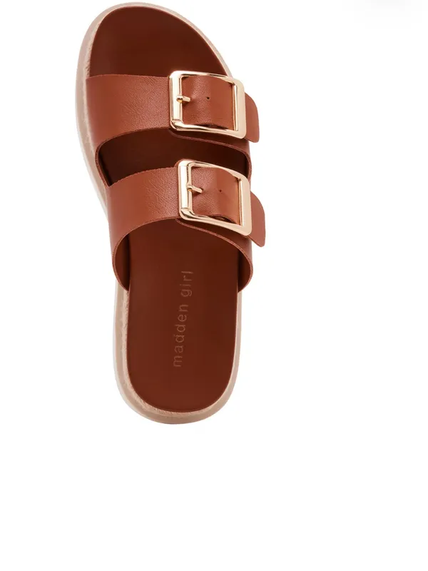 Madden Girl Mythical Espadrille Platform Sandals Dark Caramel Women's Size 7 - Image 4