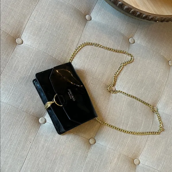 Jimmy Choo Black Tassel Shoulder Chain BLACK Bag Perfume Promo - Image 3