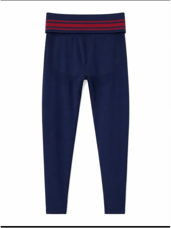 Women's PINK Victoria's Secret Leggings S Navy Red - Image 7