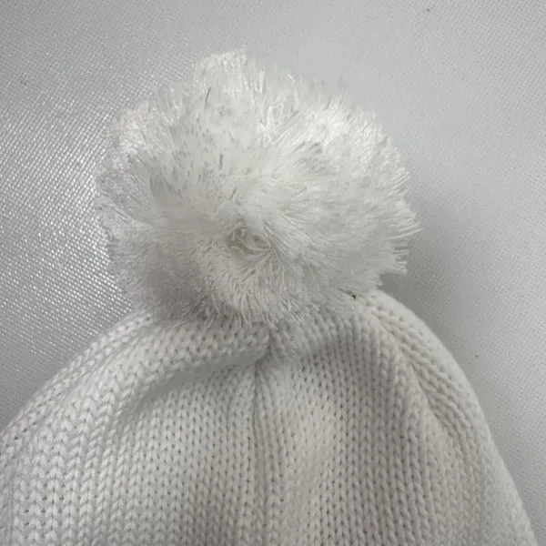 Nike Golf Beanie Pom Ear Flaps White Lined Women’s One Size Ski Snow Warm - Image 3