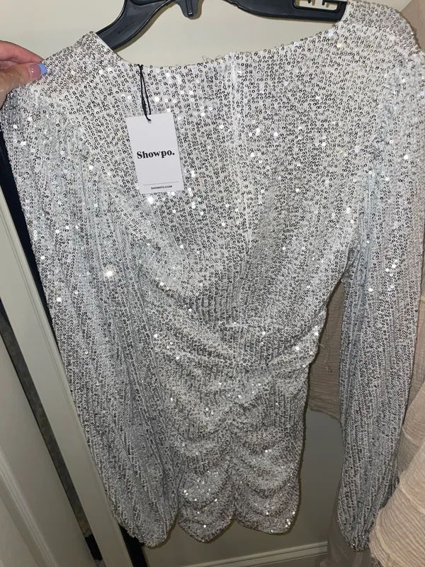 Silver Sparkly Dress - Image 2