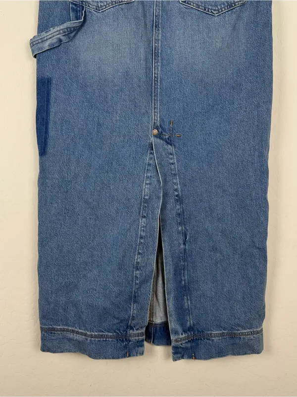 Free People We The Free Francisco Denim Maxi Skirt Head Over Heels - Image 11
