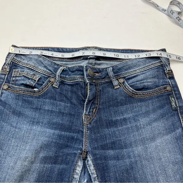 Silver Jeans‎ Co. Aiko Bootcut Size 28 Waist Womens Blue Denim Jeans *FLAWED - Image 5