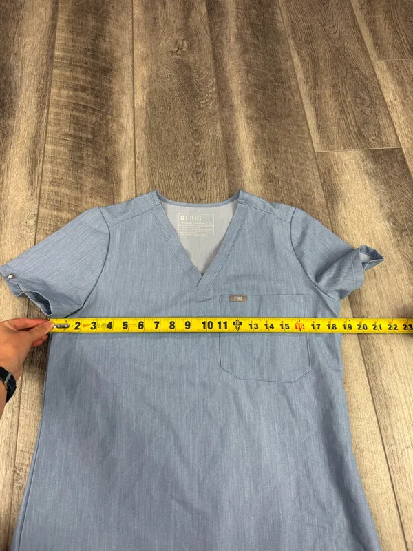 Figs Dusty Blue Catarina Scrub Top - Image 12