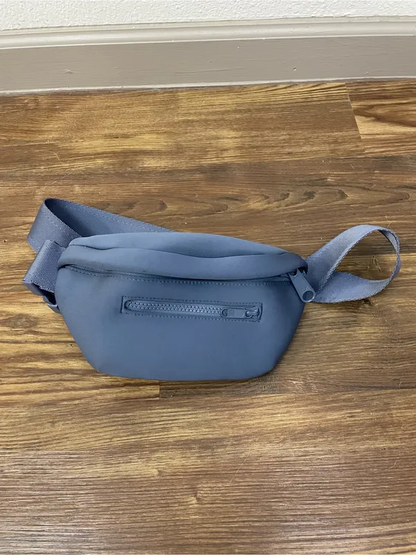 Dagne Dover Ace Neoprene Belt Bag Fanny Pack in Ash Blue - Image 2
