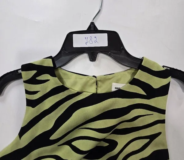 Superdown Ivana Cut Out Maxi in Green Zebra Medium - Image 13