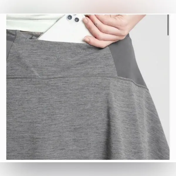 Athleta Match Point Skort In Heather Grey size S - Image 4