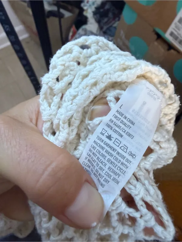 Aerie Beige Crochet Maxi Swim Cover Dress - Image 4