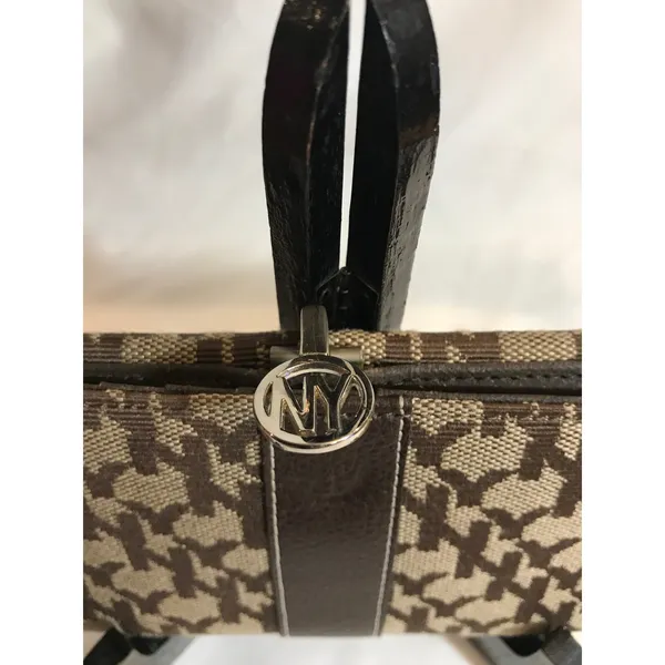 New York & Company Brown Monogram Wallet - Image 5