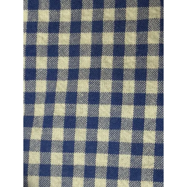 Joie Gingham Wide‎ Leg Cropped Pants Paperbag Waist Blue White Size L - Image 6
