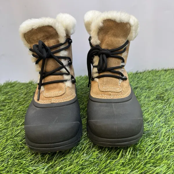 Sorel Snow Angel Lace Winter Boots NL1810-234 Tan Waterproof Womens Size 7 US - Image 2