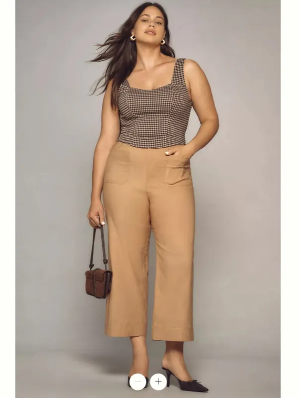 Anthropologie Maeve The Colette Cropped Wide-Leg Trousers - Image 5