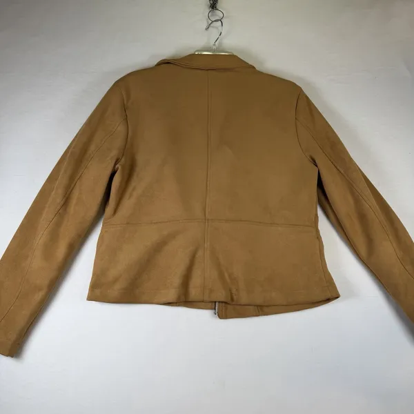 Ookie‎ & Lala Faux Suede Moto Jacket Size L - Image 3