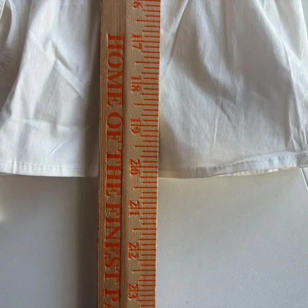 Edikted White‎ Tie-Front Peplum Top Short Sleeve Blouse Womens Size M NEW - Image 6