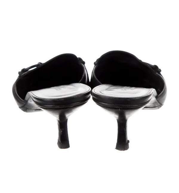 Gucci Horsebit Accent Leather Mules - Image 4