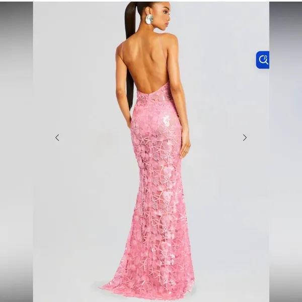 Retrofête Delaina Sequin Lace Dress - Image 2