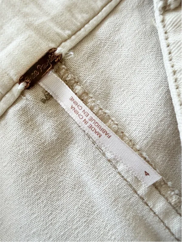 Free People Sunday Skies Wide Leg Pants in Cream Size 4 - Image 11