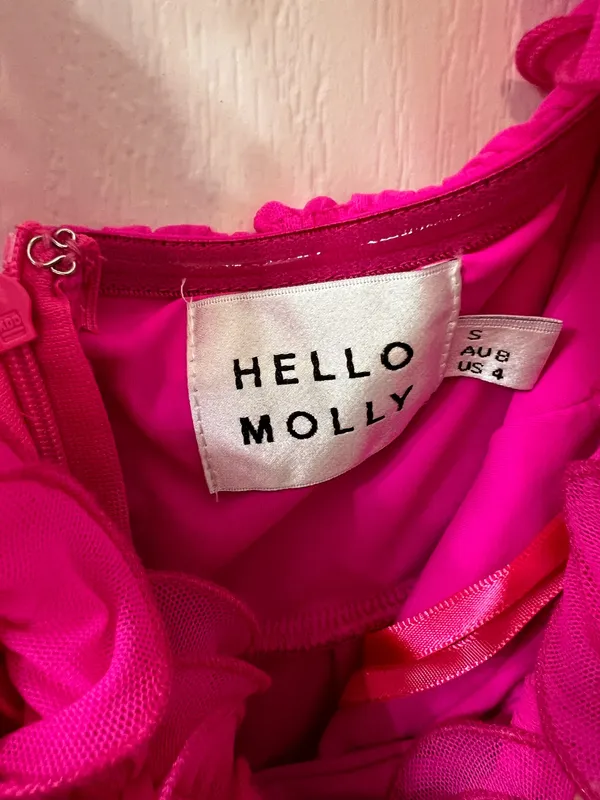 Hello Molly Bright Pink Dress - Image 3