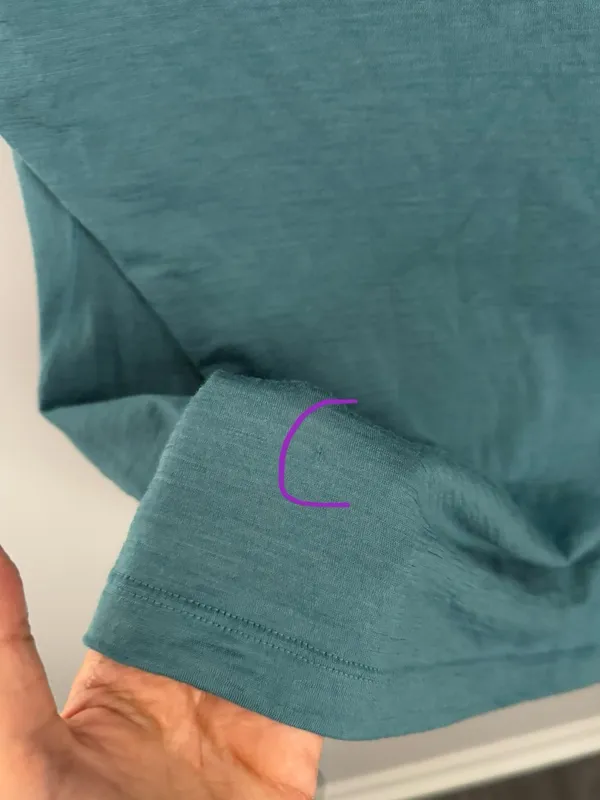 Smartwool Small Merino 150 Short Sleeve Tee Teal Hike Outdoor - Image 3