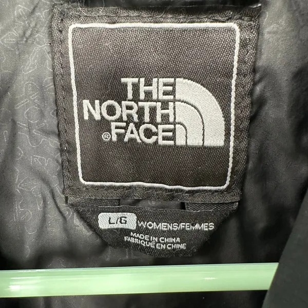 The North‎ Face Size Large Zip Up Women's Jacket Black and White Layer Coat - Image 5
