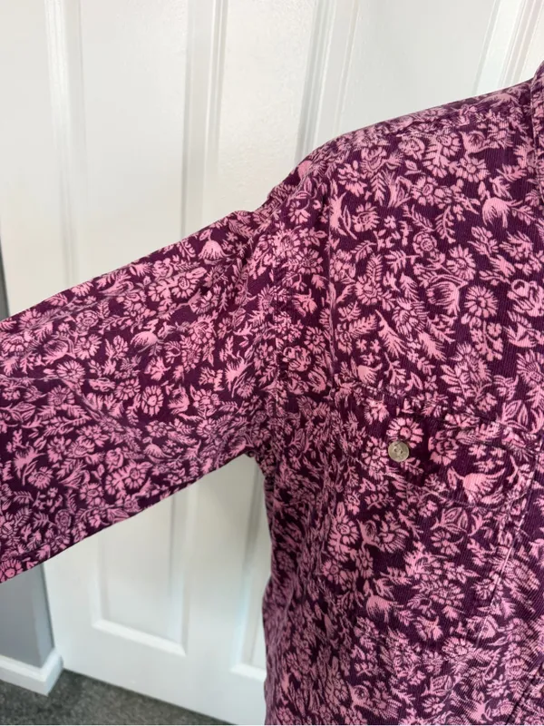 In Good Company Sz L Floral Corduroy Button Down Shirt Cotton NWOT 100% cotton - Image 6