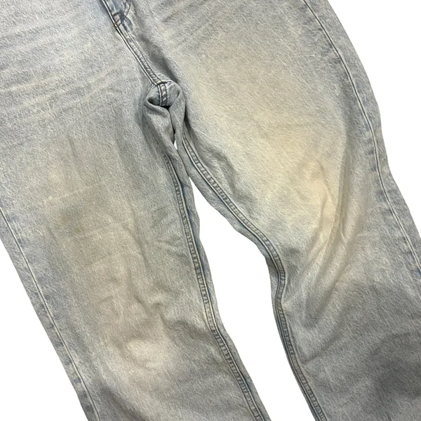 High Rise Baggy Jeans Light Acid Wash Wide Leg Y2K Aeropostale SZ 12 Reg Relaxed - Image 3