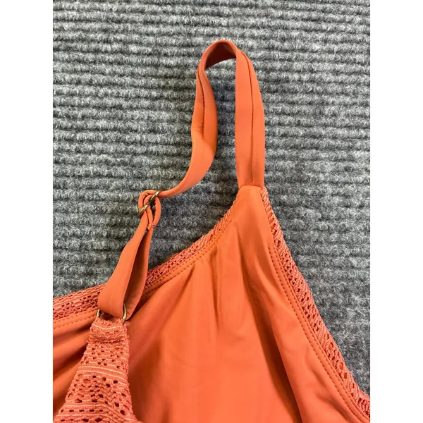 Andie Swim Maui Top Cedar Burnt Orange Pointelle Bikini XXXL Boho AT288-CEDR - Image 3