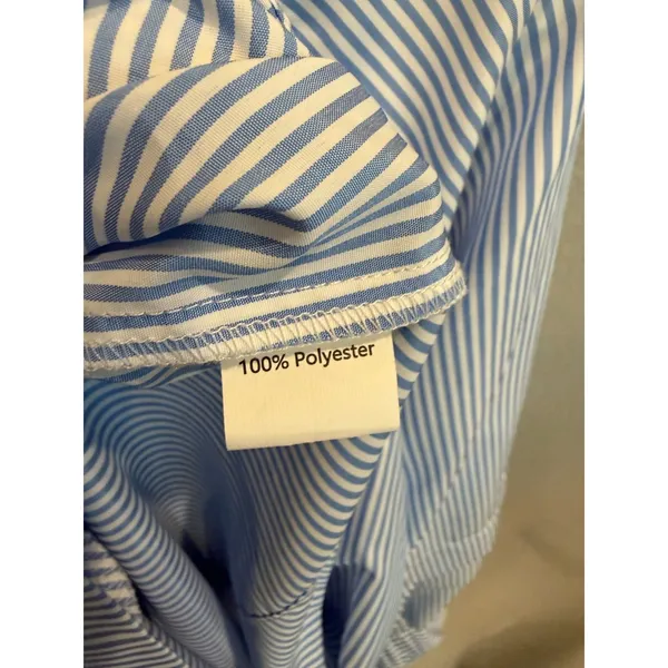 Simply Southern Blue White Striped Cover Up‎ Dress Coastal Beach Resort Tunic, M - Image 6