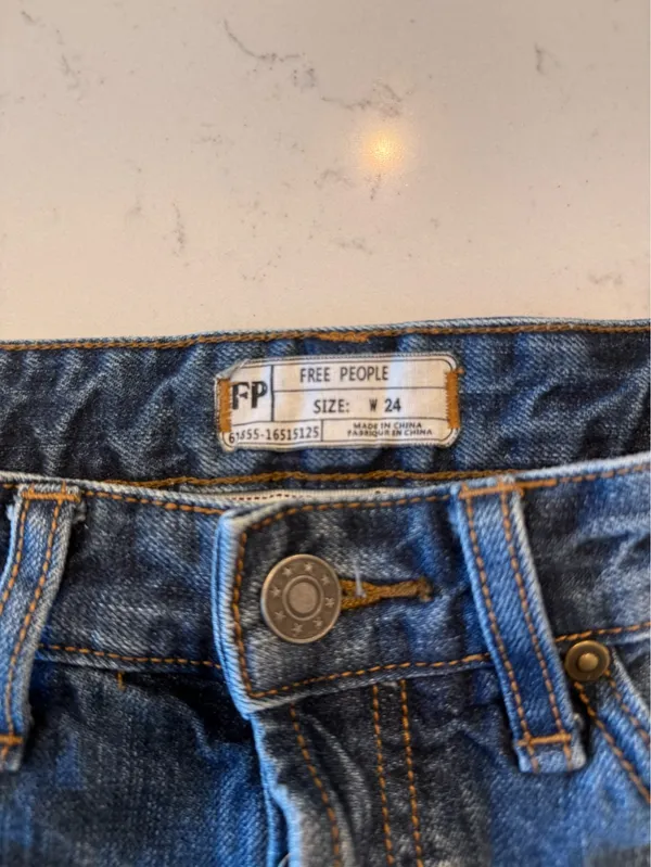 Free People Denim Shorts - Image 3