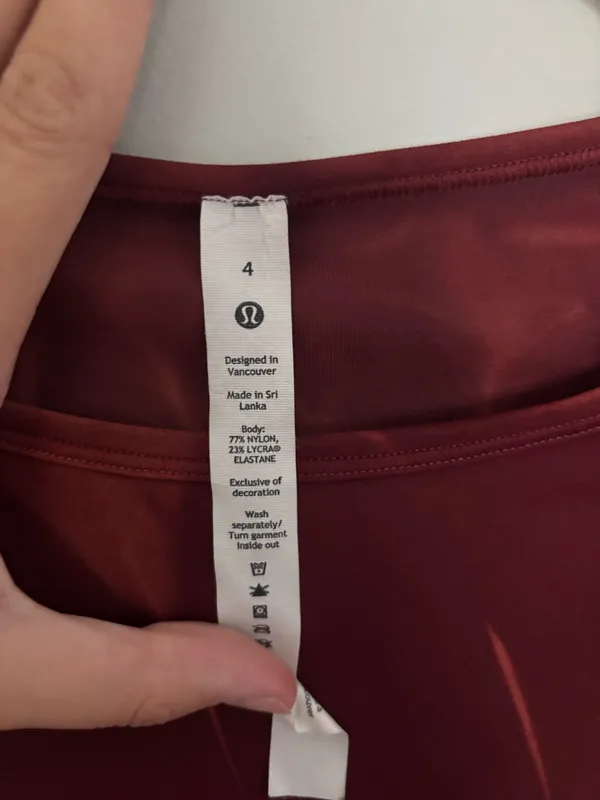 Lululemon Cropped Long Sleeve Shirt - Image 3