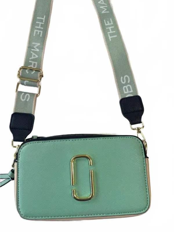 Marc Jacobs Snapshot Camera Bag Mint Green Crossbody Designer Purse - Image 3