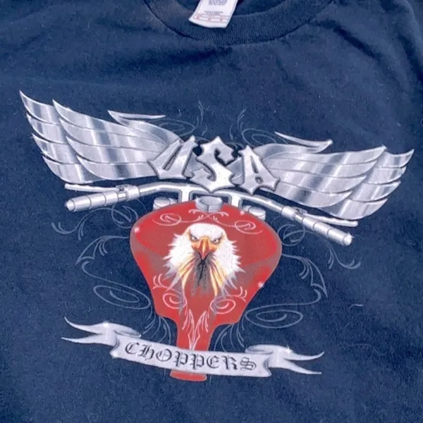Tennessee River T-shirt choppers eagle graphic size medium - Image 7