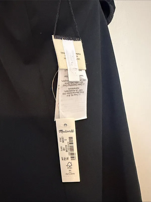 Madewell Flex 2.0 Fitness Dress Black Women's‎ Size Small Athleisure NWT - Image 5