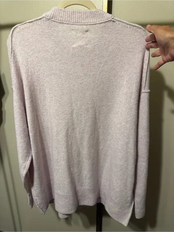aerie Relaxed Crewneck Sweater in Light Lavender M - Image 7