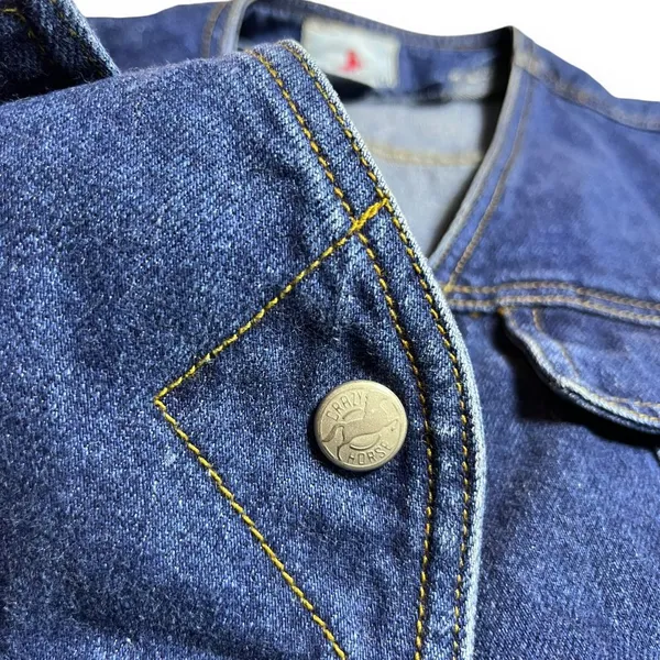 Crazy Horse By Liz Claiborne Vintage Denim Snap Button Dress‎ Women's Medium - Image 4
