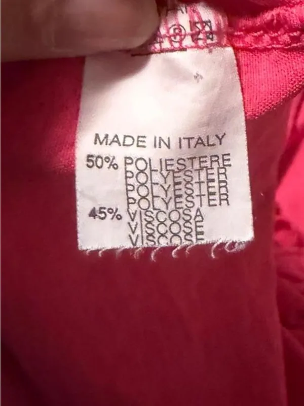 Ruched Side Short Sleeve Blouse in Fuchsia Pink - Image 3