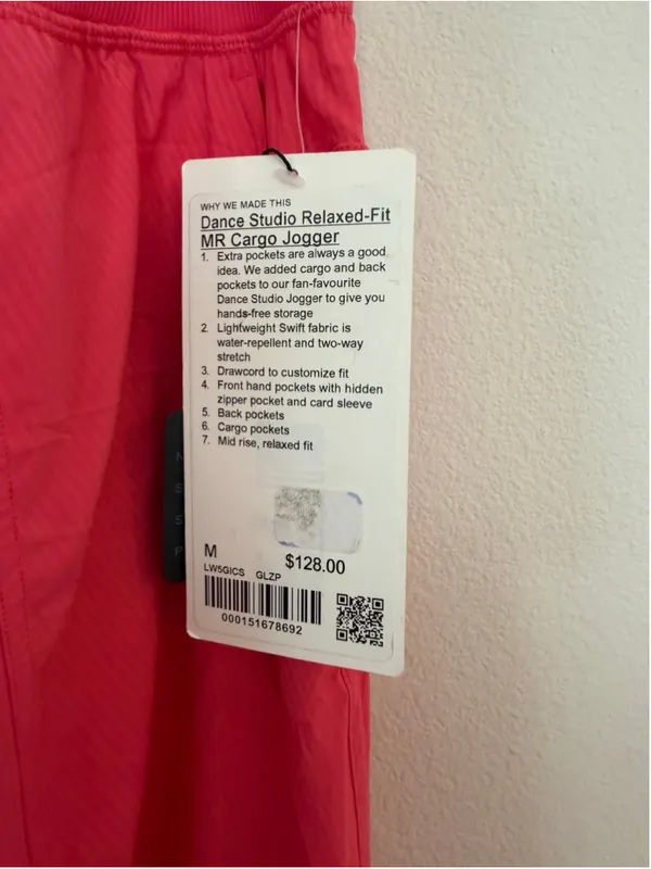 Lululemon Women's Cargo Pants Coral Pink - Image 2
