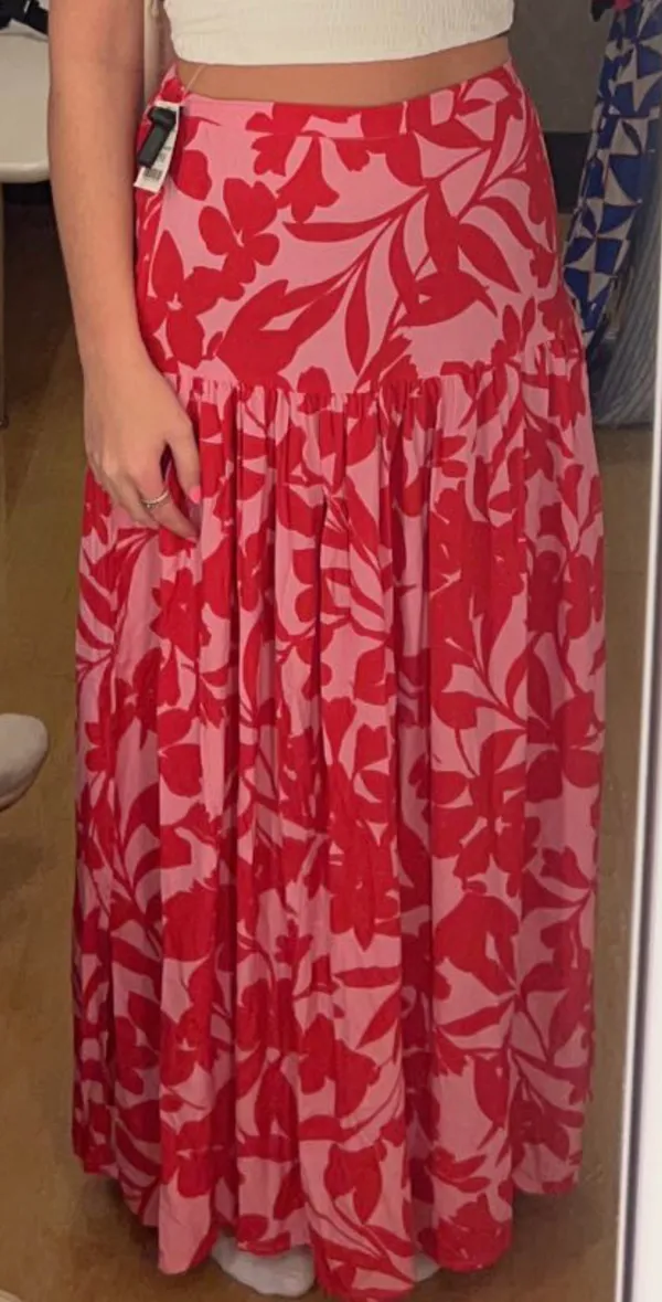 red and pink skirt Size XS - Image 2