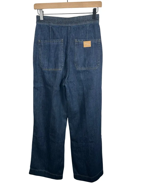 Seventy +‎ Mochi Marie Sailor Jeans 25 High Rise Wide Leg Button Front - Image 4